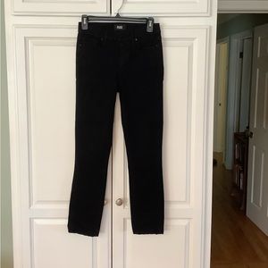 Paige black midrise skinny jeans